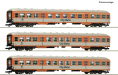 Roco 6200247 - H0 - 3-tlg. Set Nahverkehrswagen City-Bahn, DB, Ep. IV-V
